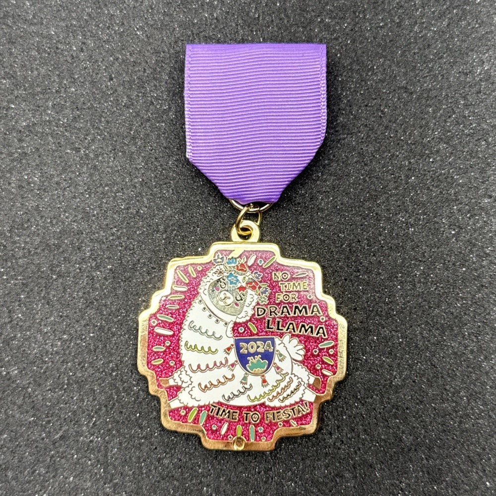 2024 No Time for Drama Llama Fiesta Medal San Antonio TX Collectible